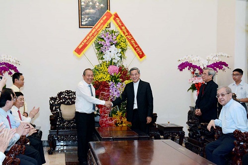 Phái đoàn Chính phủ đến Tòa Tổng Giám mục Sài Gòn (21.12.2019) chúc mừng Giáng Sinh