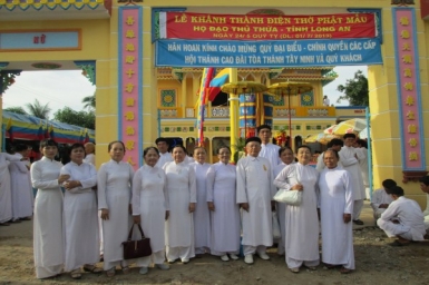 Long An: Lễ khánh thành Điện thờ Phật Mẫu họ đạo thị trấn Thủ Thừa