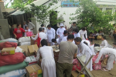 Kiến Hòa: Họ đạo Sài Gòn công tác từ thiện tại xã Phú Túc