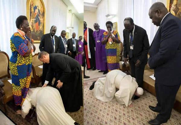 ĐGH Phanxicô gặp các lãnh đạo dân sự và tôn giáo Nam Sudan sau cuộc tĩnh tâm