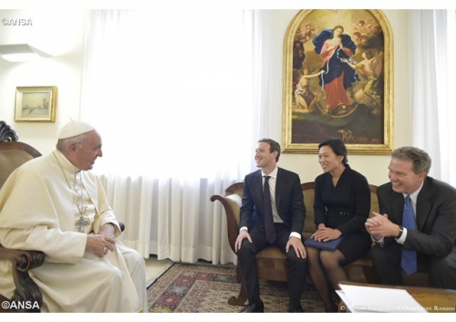 Đức Giáo hoàng Phanxicô gặp gỡ người sáng lập Facebook