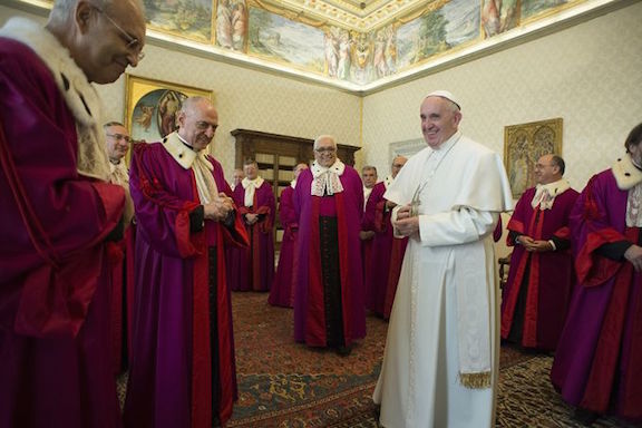 Đức Giáo hoàng Phanxicô tiếp kiến toà Thượng Thẩm Rota