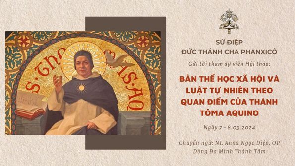 Sứ điệp ĐGH gửi tới tham dự viên Hội thảo nhân kỷ niệm 750 năm ngày mất của Thánh Tôma Aquino