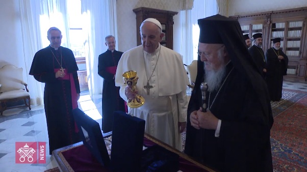 ĐGH Phanxicô gặp Đức Thượng Phụ Bartolomeo tại Vatican