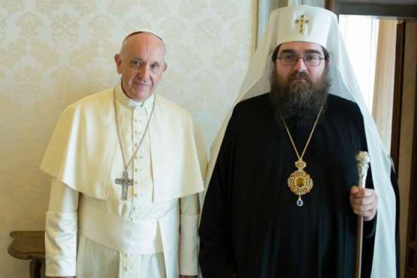 Đức Giáo hoàng Phanxicô gặp Giáo chủ Giáo hội Chính thống Czech và Slovak
