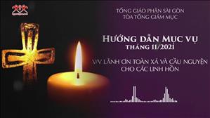 Tòa TGM Sài Gòn: Hướng dẫn Mục vụ tháng 11/2021