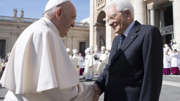 Tổng thống Ý chúc mừng ĐGH Phanxicô nhân kỷ niệm 11 năm sứ vụ Giáo hoàng của ngài