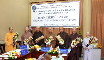 TP.HCM: Học viên cao học Phật giáo bảo vệ luận văn