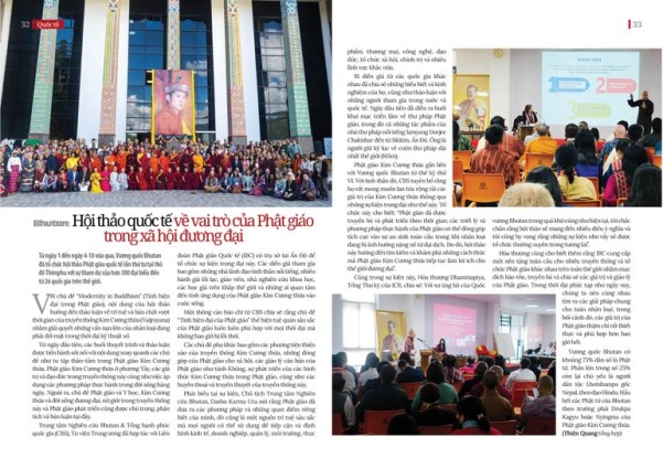 Bhutan: Hội thảo quốc tế về vai trò của Phật giáo trong xã hội đương đại