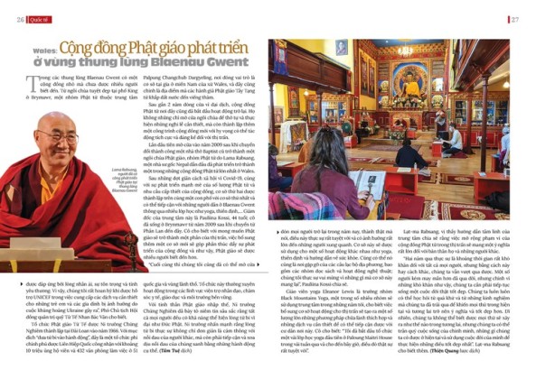 Wales: Cộng đồng Phật giáo phát triển ở vùng thung lũng Blaenau Gwent