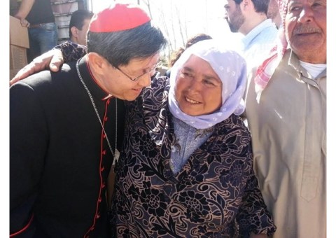Đức Hồng y Tagle đến thăm người tị nạn Syria ở Liban