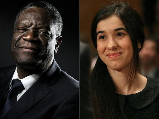 Giải Nobel Hòa bình năm 2018 được trao cho Denis Mukwege và Nadia Murad
