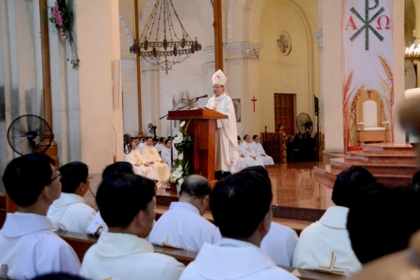 Tổng Giáo phận Sài Gòn: Thánh lễ Truyền Dầu năm 2018