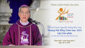 Đức TGM Giuse Nguyễn Năng khai mạc Thượng HĐGM năm 2023 cấp Giáo phận