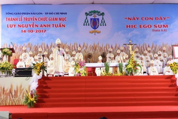 Thánh lễ Truyền chức Giám mục cho Cha Luy Nguyễn Anh Tuấn