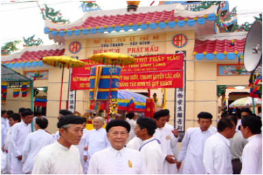 Vĩnh Long: Khánh thành Điện Thờ Phật Mẫu Họ Đạo Bình Minh