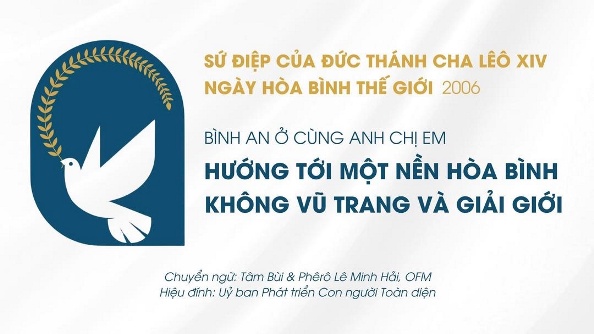 Sứ điệp ĐGH Lêô cho Ngày Hòa bình Thế giới năm 2026