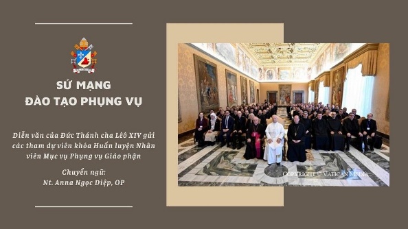 Diễn văn của ĐGH Lêô XIV gửi các tham dự viên khóa huấn luyện nhân viên mục vụ phụng vụ giáo phận