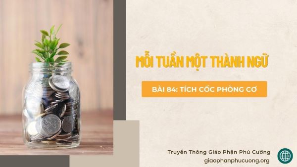 Mỗi tuần một thành ngữ: Tích cốc phòng cơ