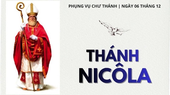 Ngày 06 tháng 12: Thánh Nicôla xứ Bari, Giám mục thành Myra